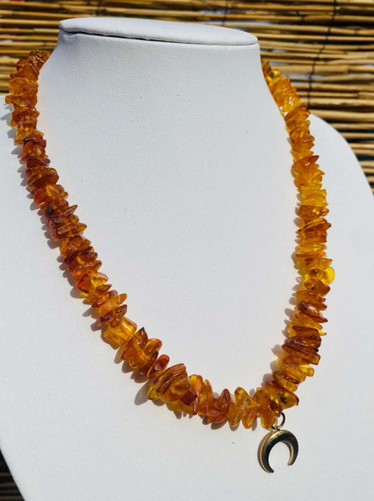 BERNSTEIN Splitter - Halskette (Unikat) -