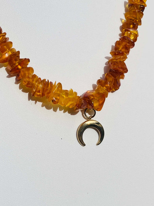 BERNSTEIN Splitter - Halskette (Unikat) -