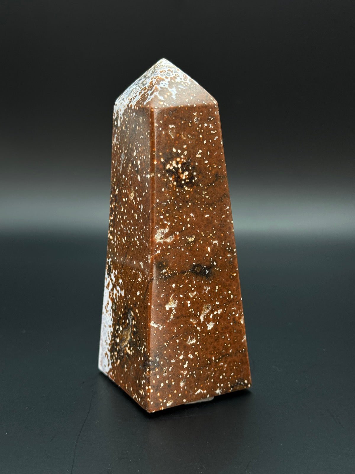 Ozean Jaspis Obelisk 11,7 cm 344 Gramm - Heilstein