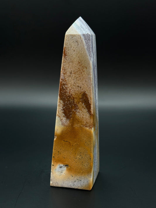 Ozean Jaspis Obelisk 12,7 cm 230 Gramm - Heilstein