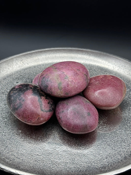 RHODONIT Jumbo Trommelsteine 1 Stück - Trommelsteine