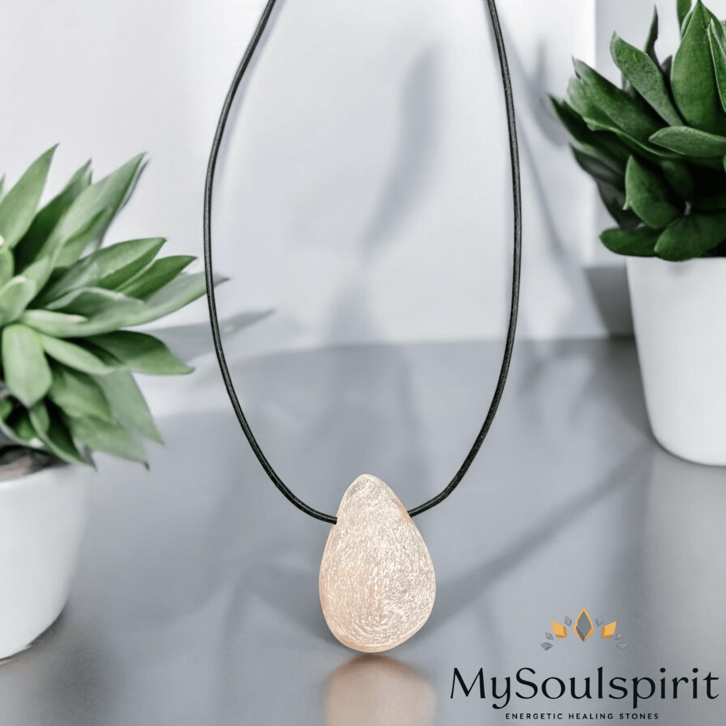 Rosenquarz Emu Kettenanhänger -