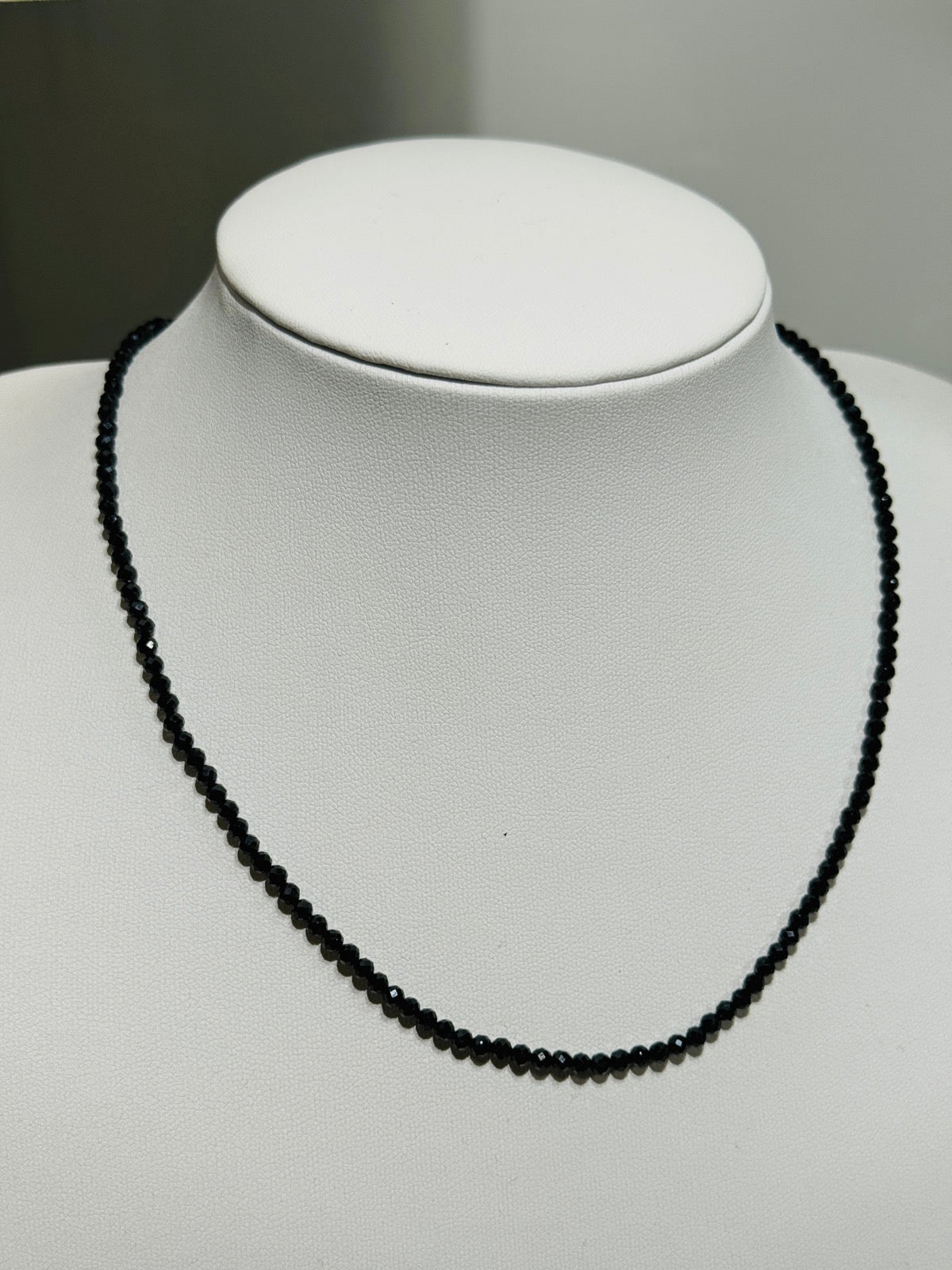 Spinell Kette facettiert mit Silberverschluss -