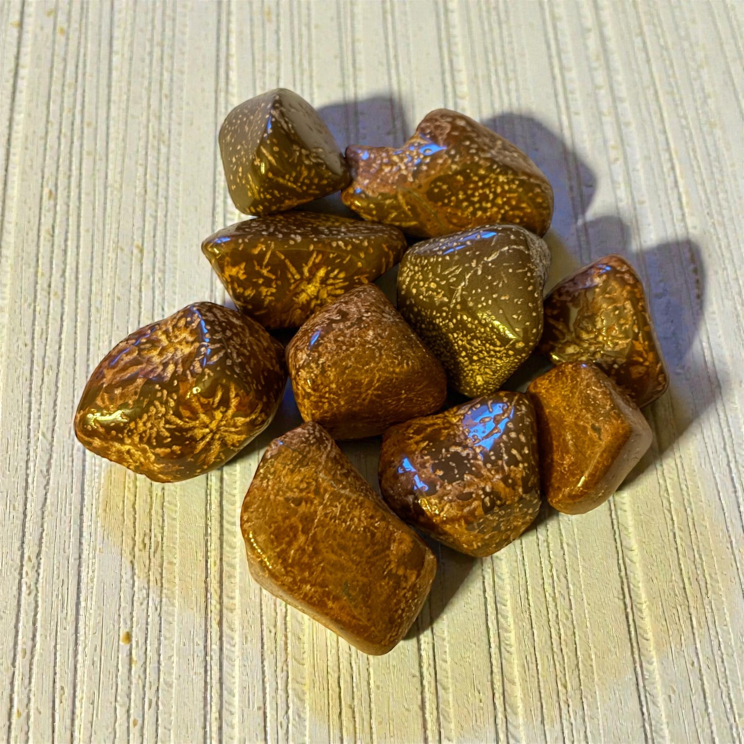 Trümmer JASPIS Trommelsteine ca. 100 Gramm