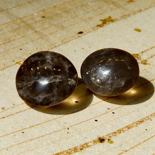 RAUCHQUARZ XL-Trommelstein