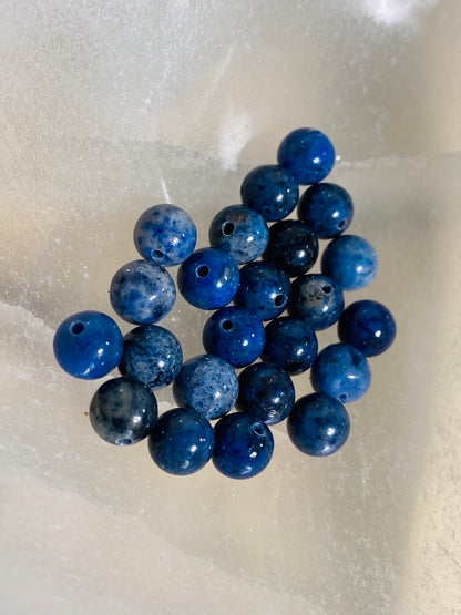 Perles de dumortiérite - 10 pièces