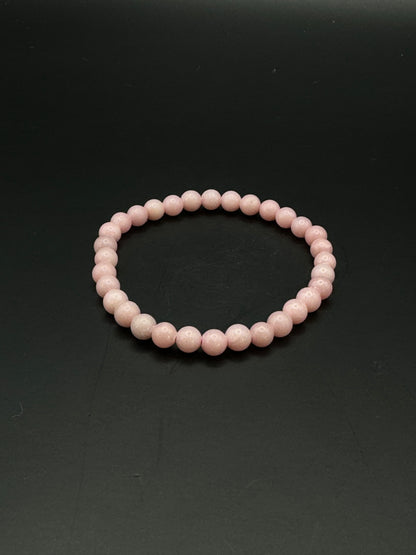 PINK OPAL Armband 6 mm Perlen