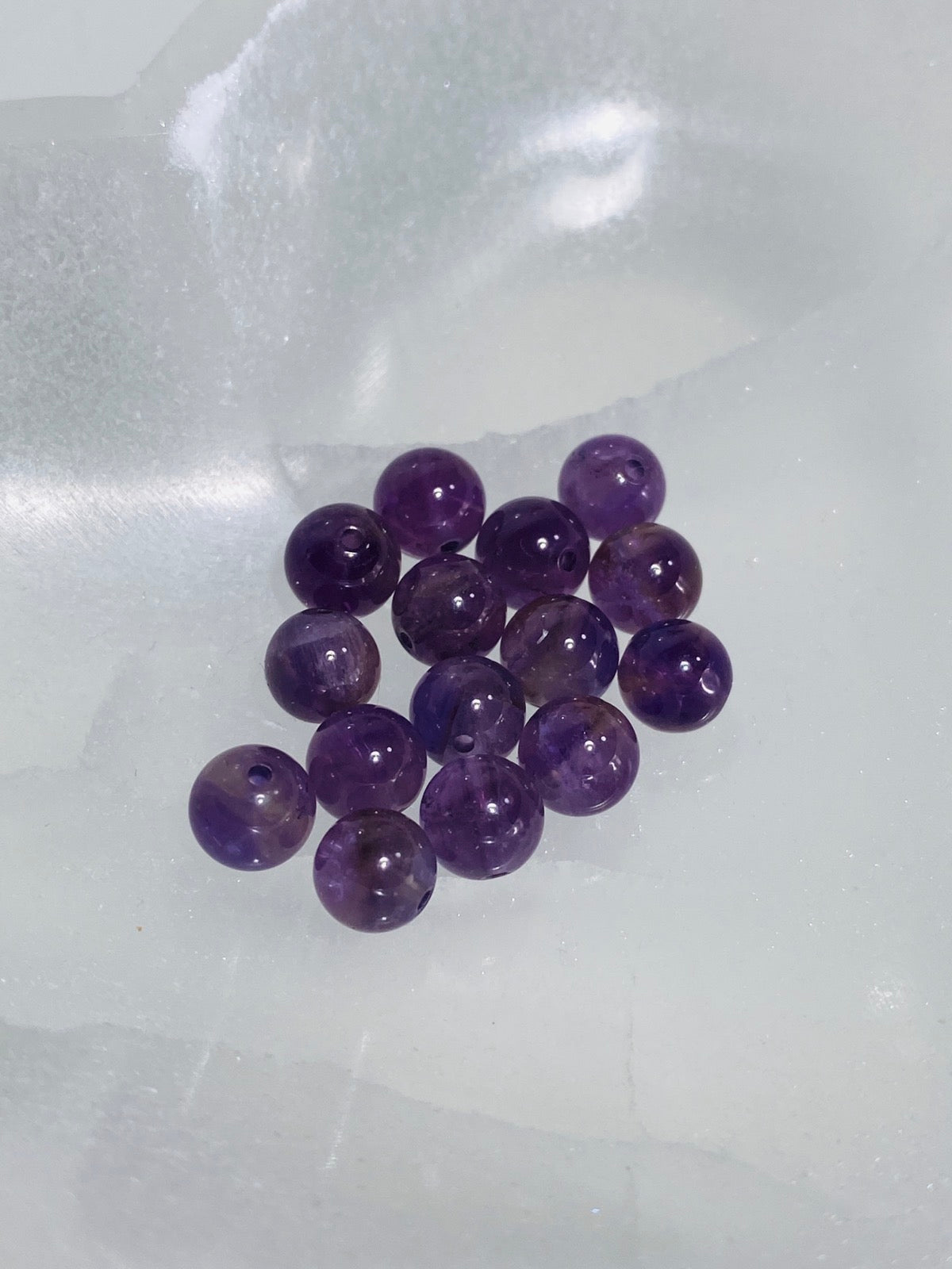 AMETHYST Perlen 6 mm - 10 Stück