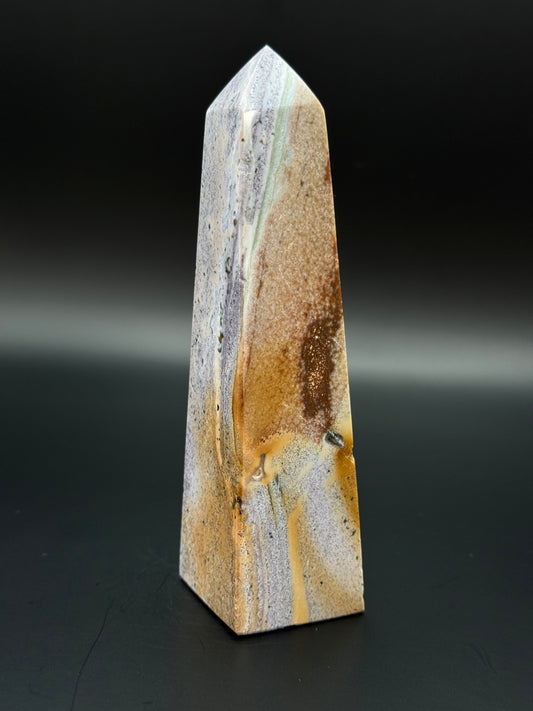 Ozean Jaspis Obelisk 12,7 cm 230 Gramm