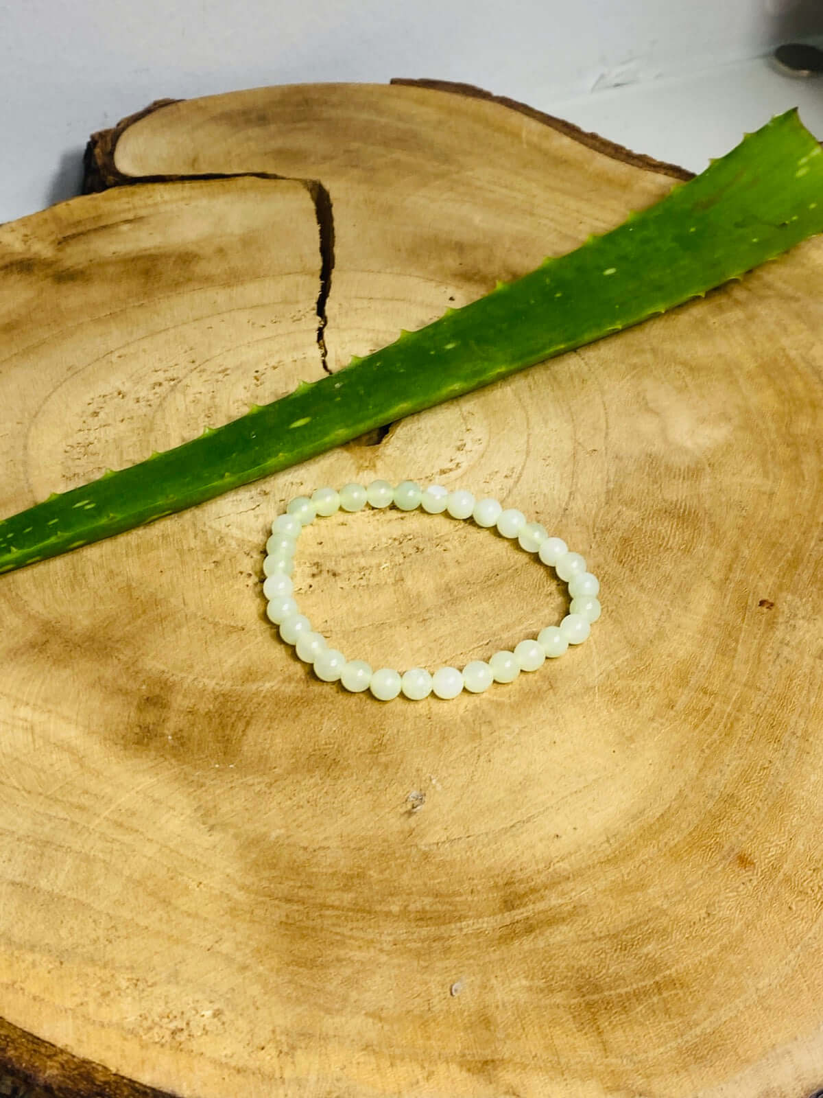 SERPENTIN (China Jade) Armband 6 mm