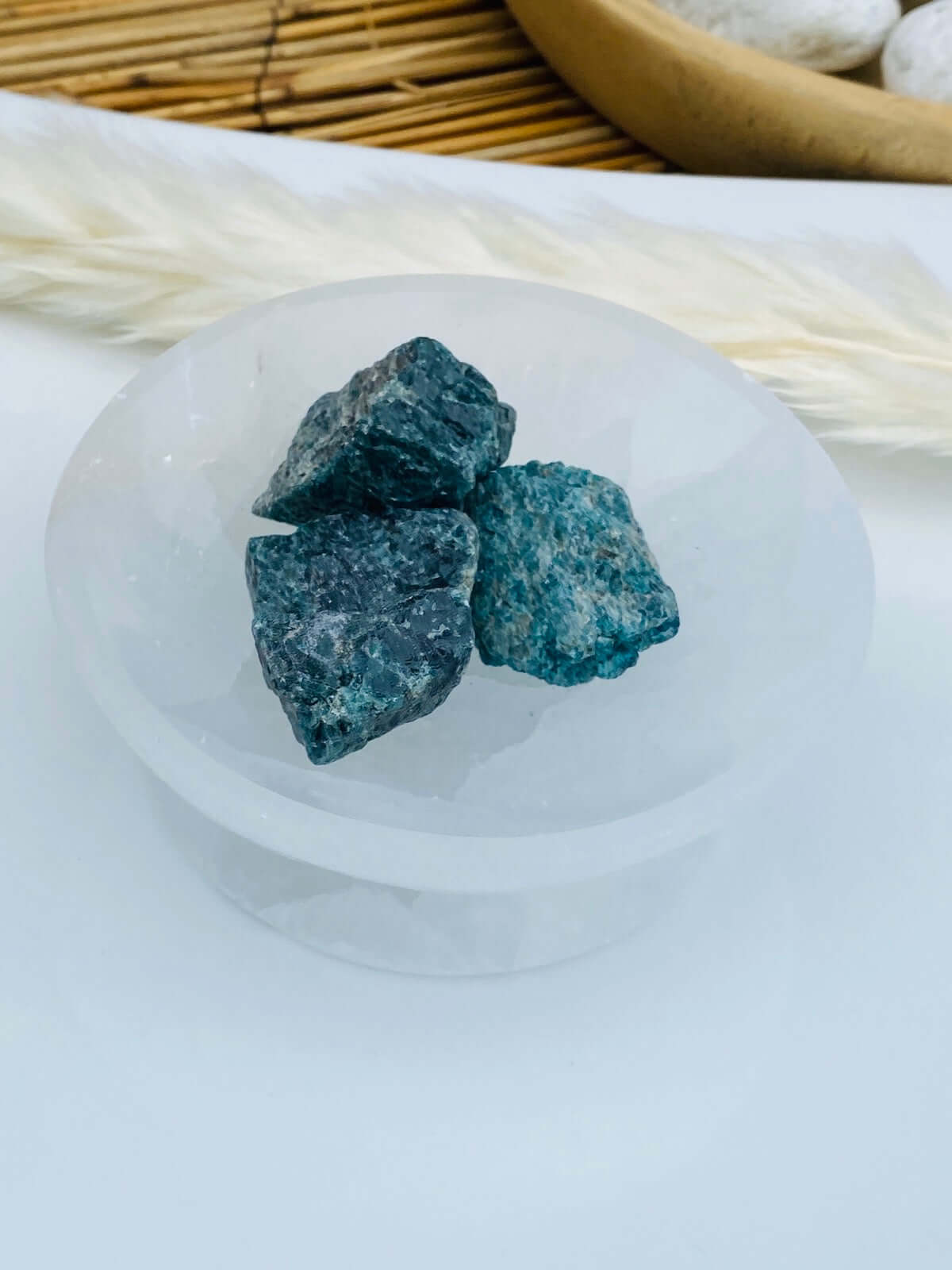 my soulspirit® 200 grammes de pierres à eau - calcite verte brute - pierre 100% naturelle