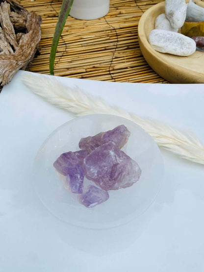 my soulspirit® 200 grammes de pierres à eau - calcite verte brute - pierre 100% naturelle